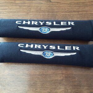 Pair of Chrysler Seatbelt Cover Protector Pads New